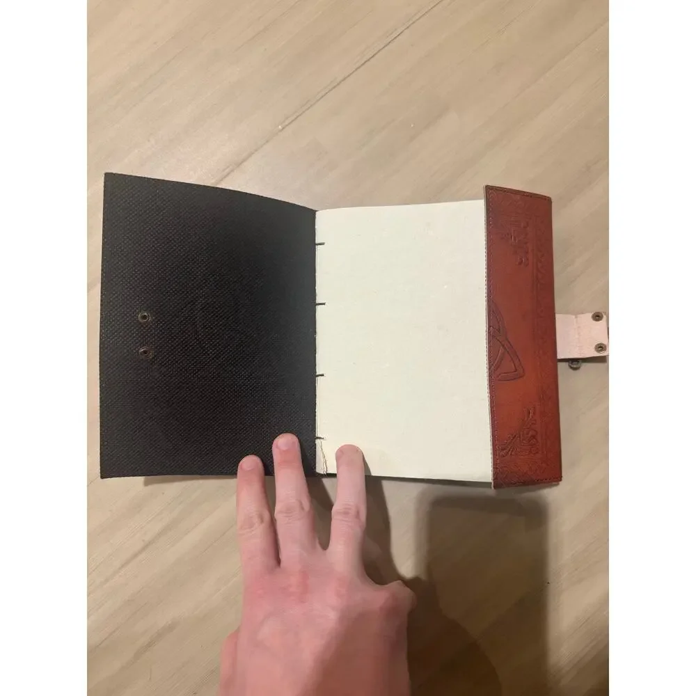 Handmade leather journal